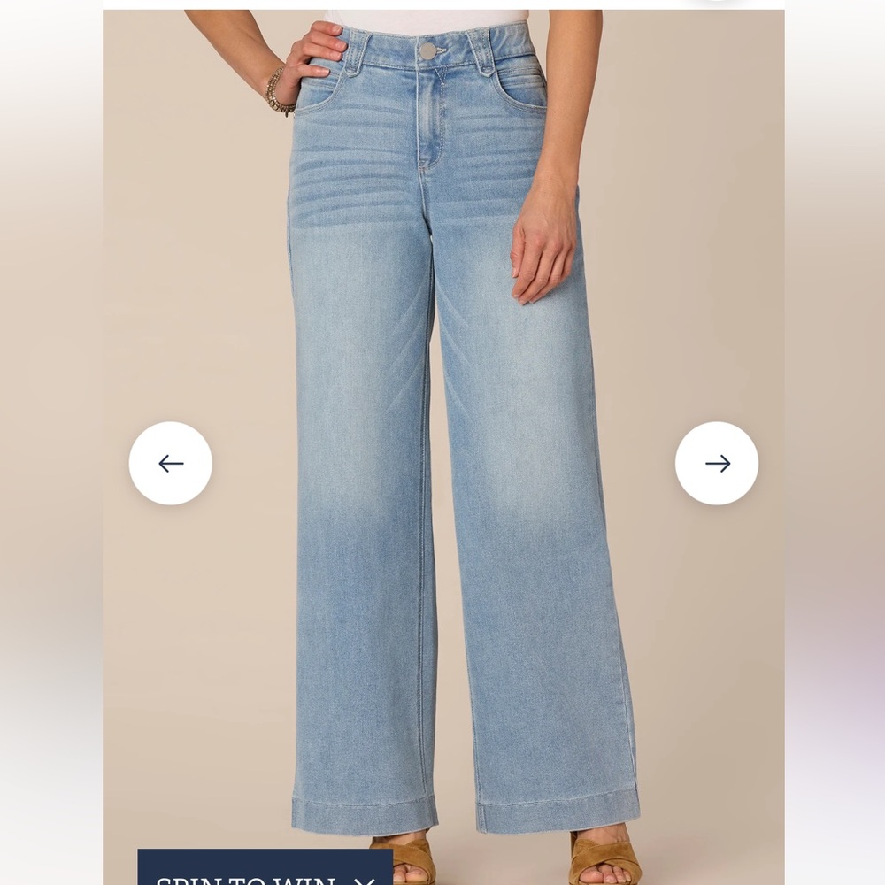 Democracy Light Blue Flare & Wide Leg Jeans